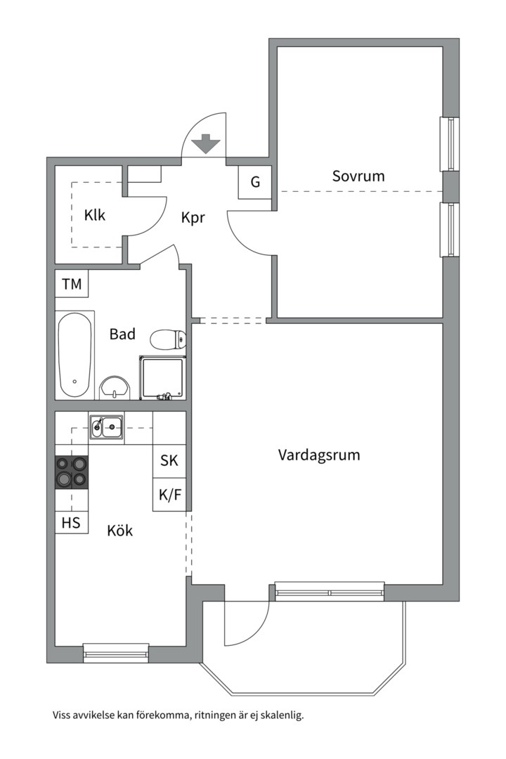 Planlösning från Flogstavägen 5A, Till salu i Ekeby, Uppsala
