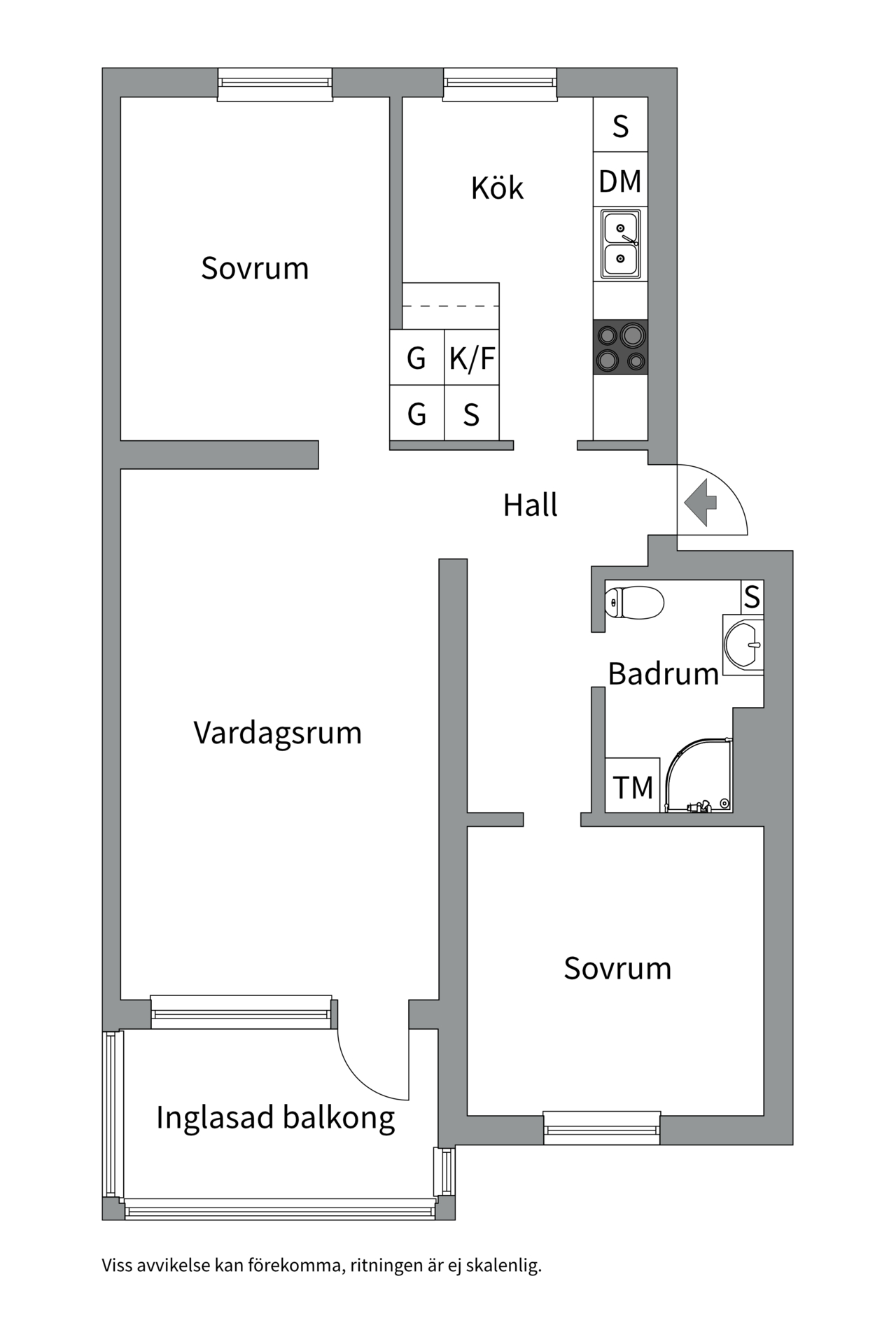 Bostadsbild från Gunnilbogatan 18E, Kommande i Malmaberg, Västerås