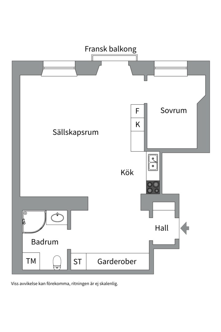 Planlösning från Baltzar von Platens gata 5, 4tr, Kommande i Kungsholmen - Norr Mälarstrand, Stockholm