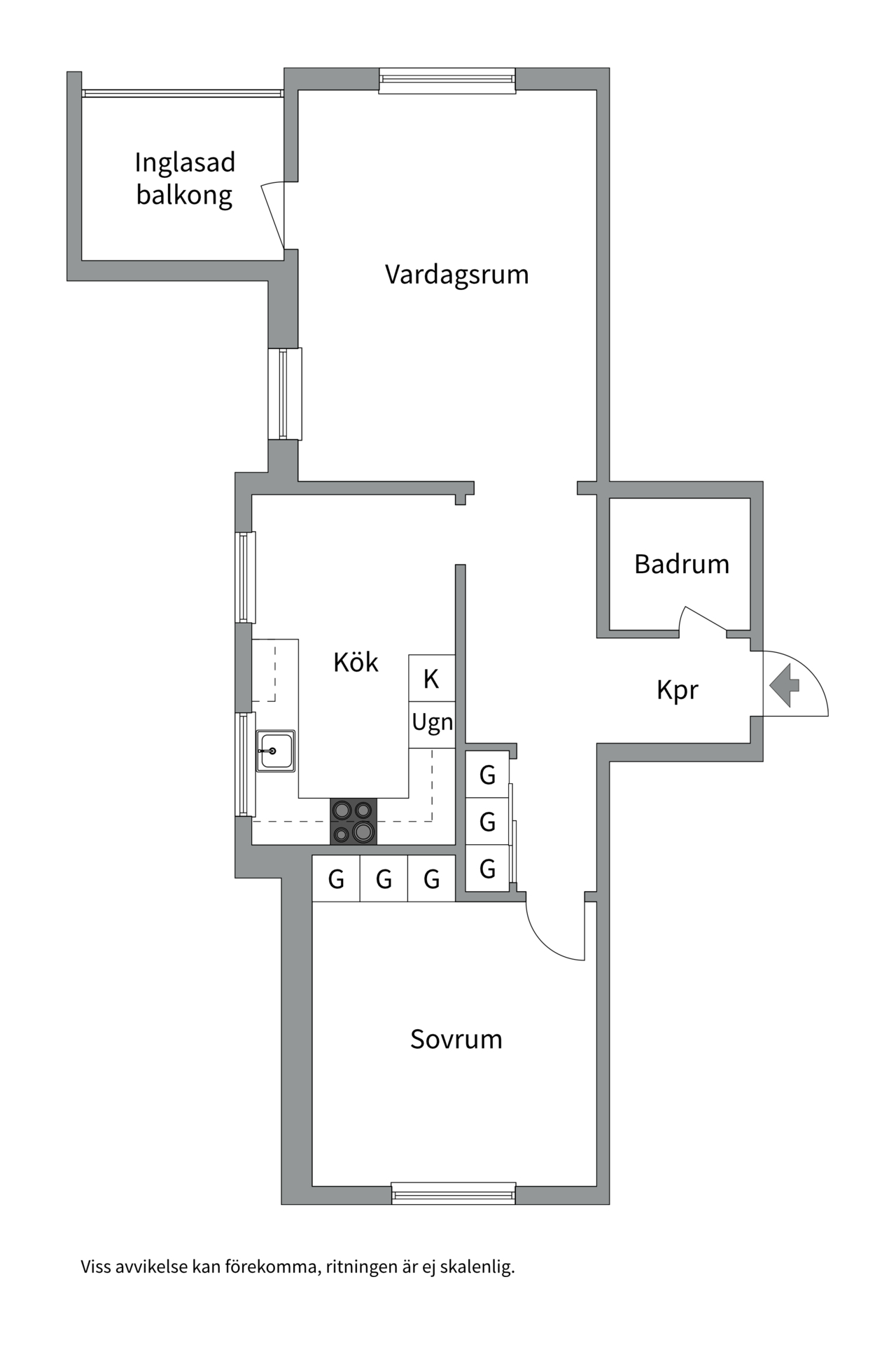 Bostadsbild från Apelgatan 7A, Såld i Salabacke, Uppsala