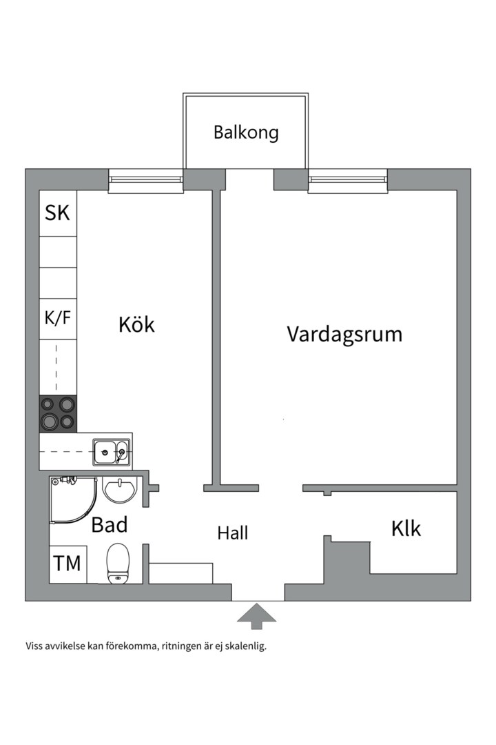 Planlösning från Norbyvägen 77D, Snart till salu i Sommarro, Uppsala