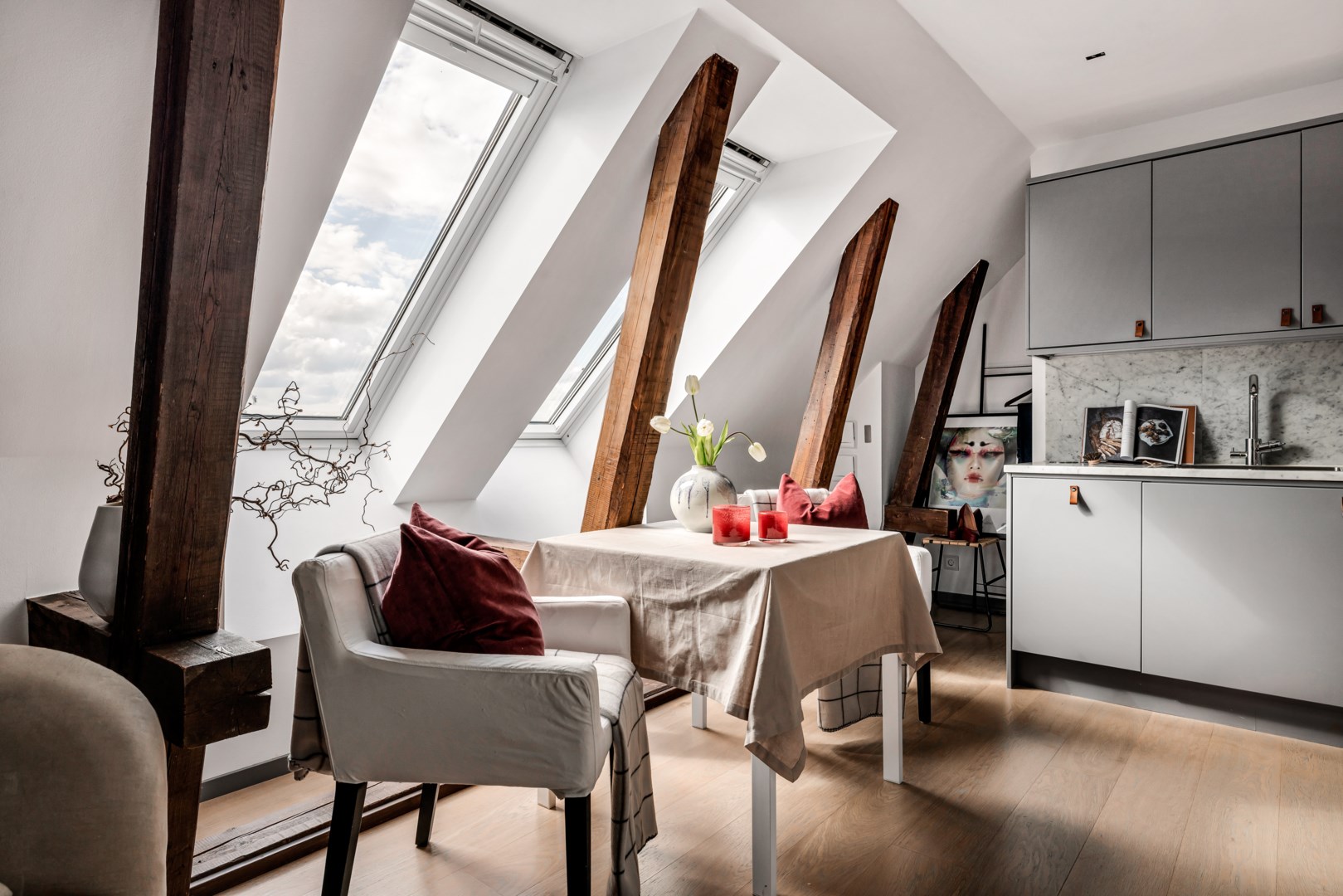 Bostadsbild från Gluntens gränd 1, Till salu i Främre Luthagen, Uppsala