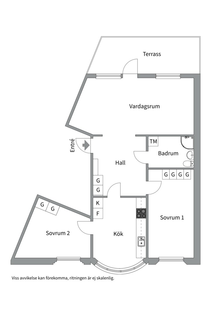 Planlösning från Scheelegatan 38A, Såld i Kungsholmen - Rådhuset, Stockholm