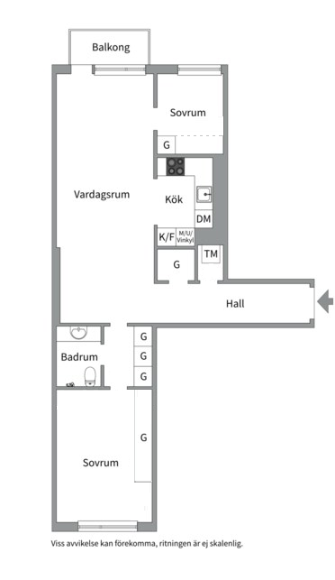 Planlösning från Fleminggatan 45, Såld i Kungsholmen - Fridhemsplan, Stockholm