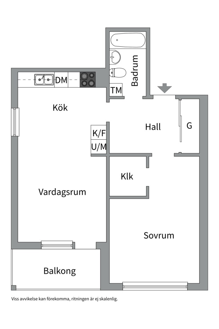 Planlösning från Idrottsgatan 17, Snart till salu i Svartbäcken, Uppsala