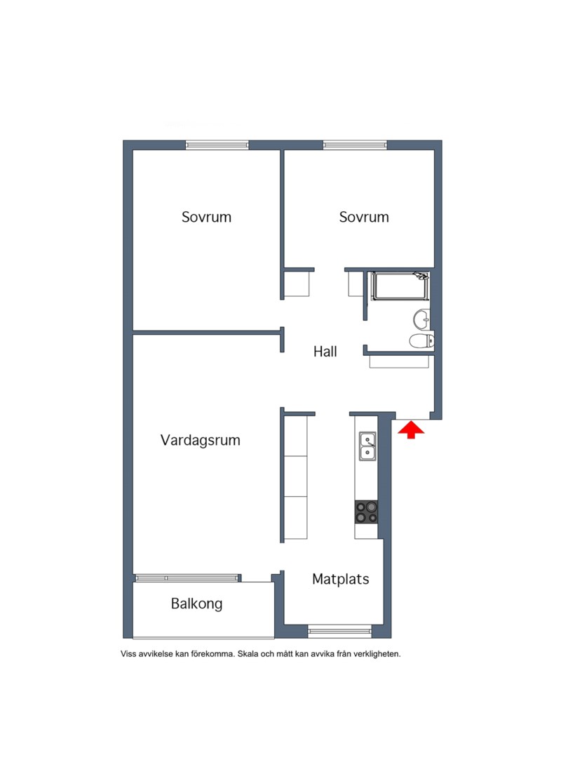 Planlösning från Tullingebergsvägen 25, Såld i G:a Tullingeberg, Botkyrka