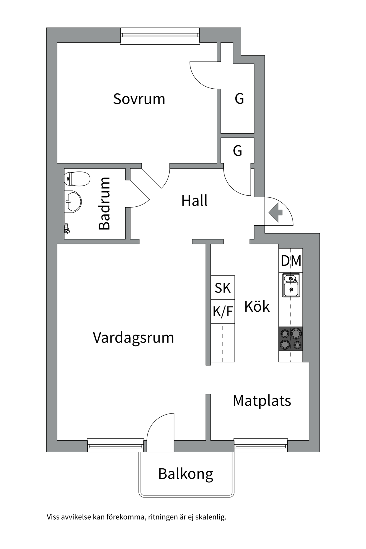 Bostadsbild från Styrbjörnsgatan 14A, Såld i Svartbäcken, Uppsala