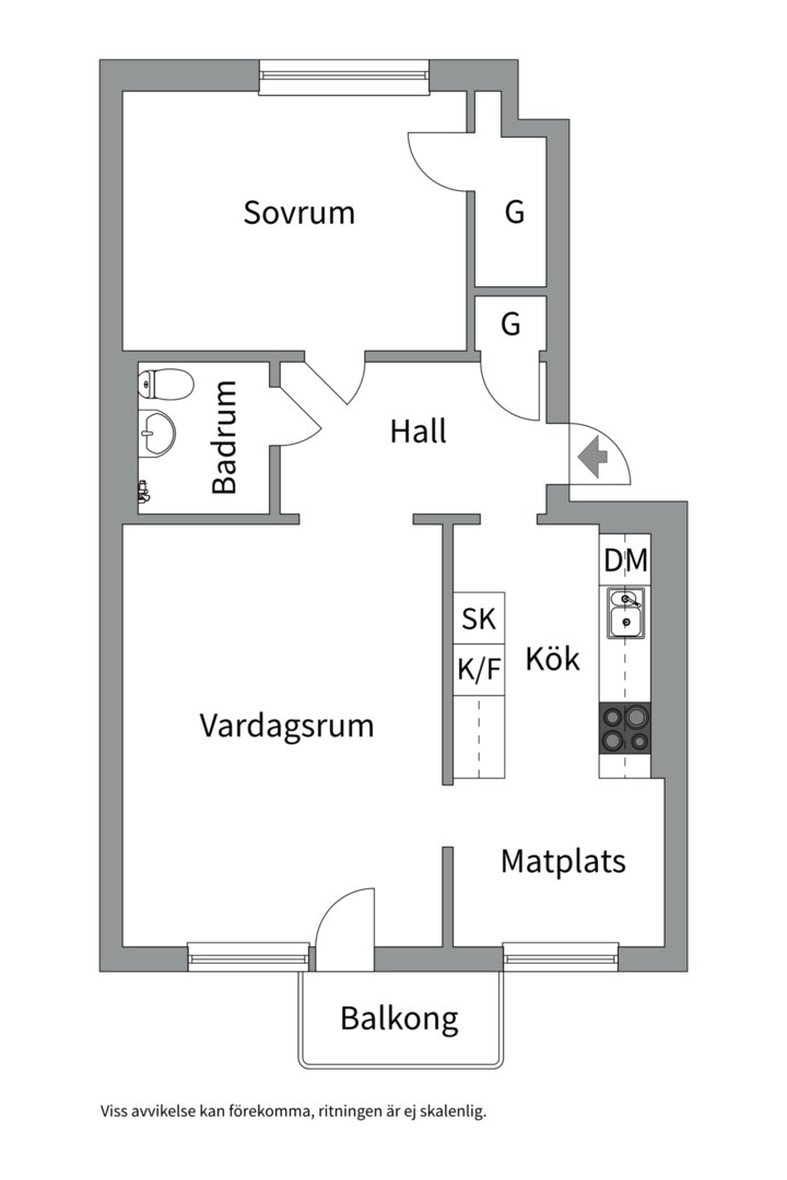 Bostadsbild från Styrbjörnsgatan 14A, Såld i Svartbäcken, Uppsala
