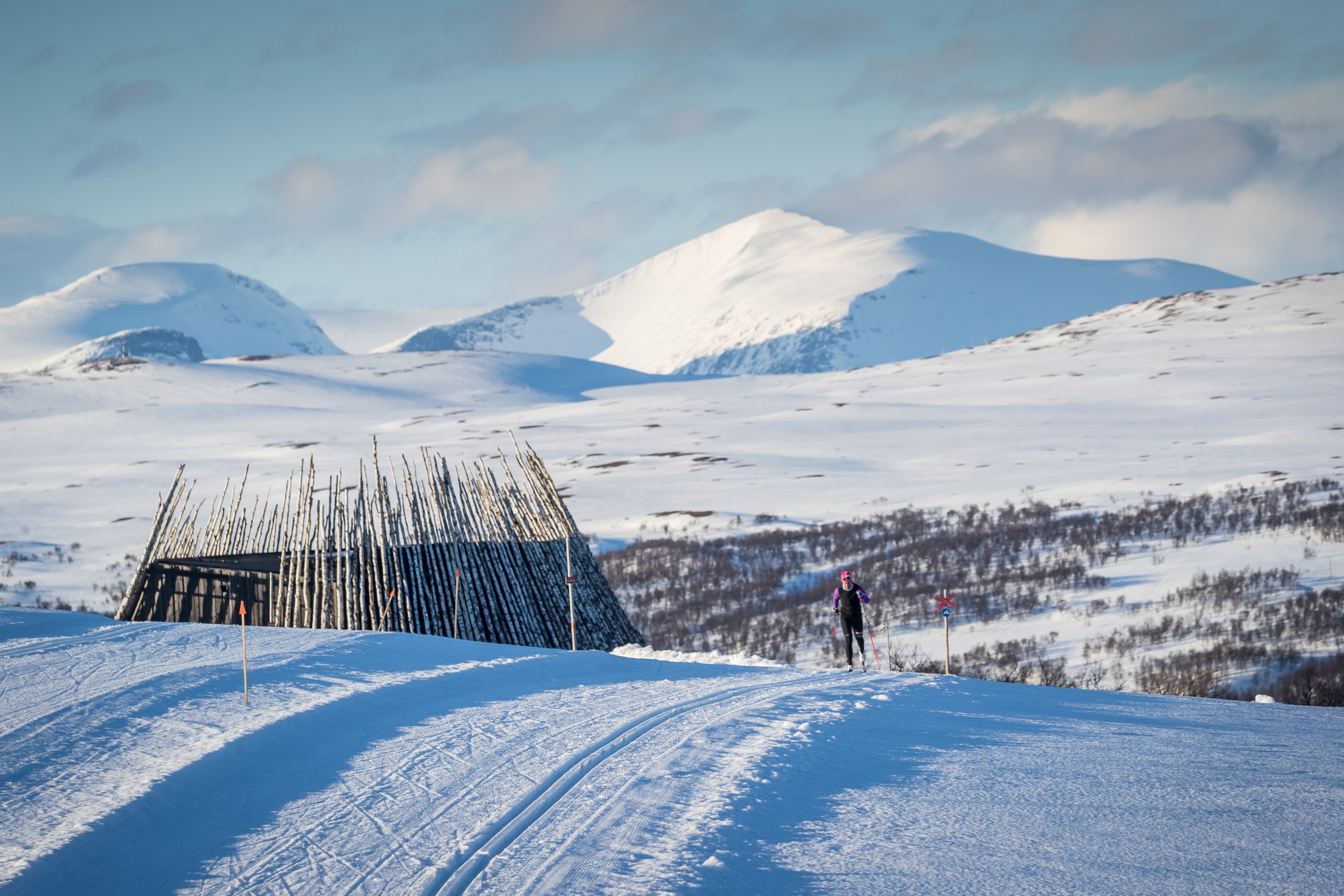 Fantastiska skidspår. Foto denna bild: Jocke Lagercrantz.
