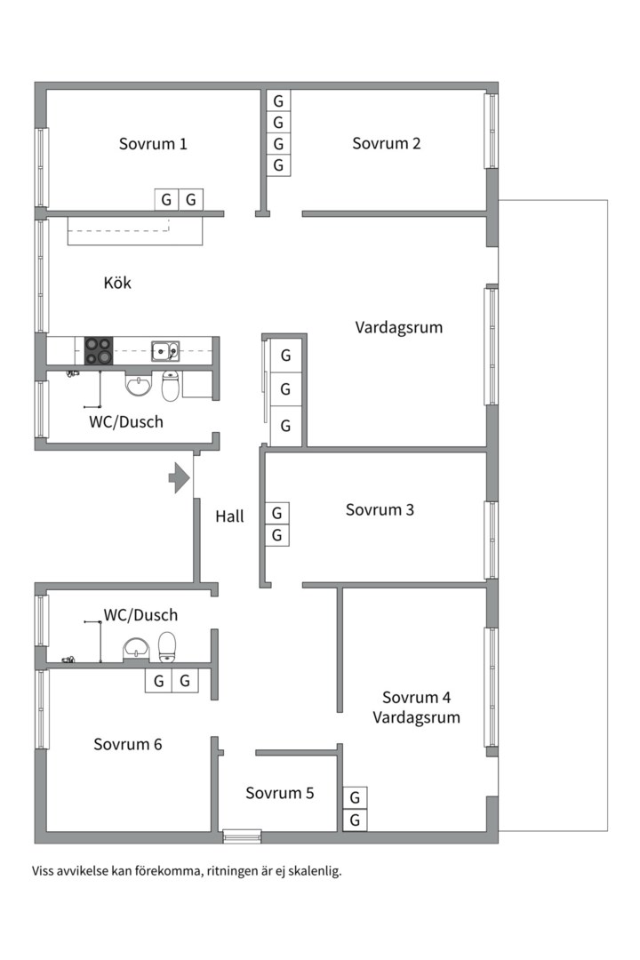 Planlösning från Ljuskärrsvägen 88, Kommande i Ljuskärrsberget - Saltsjöbaden, Nacka