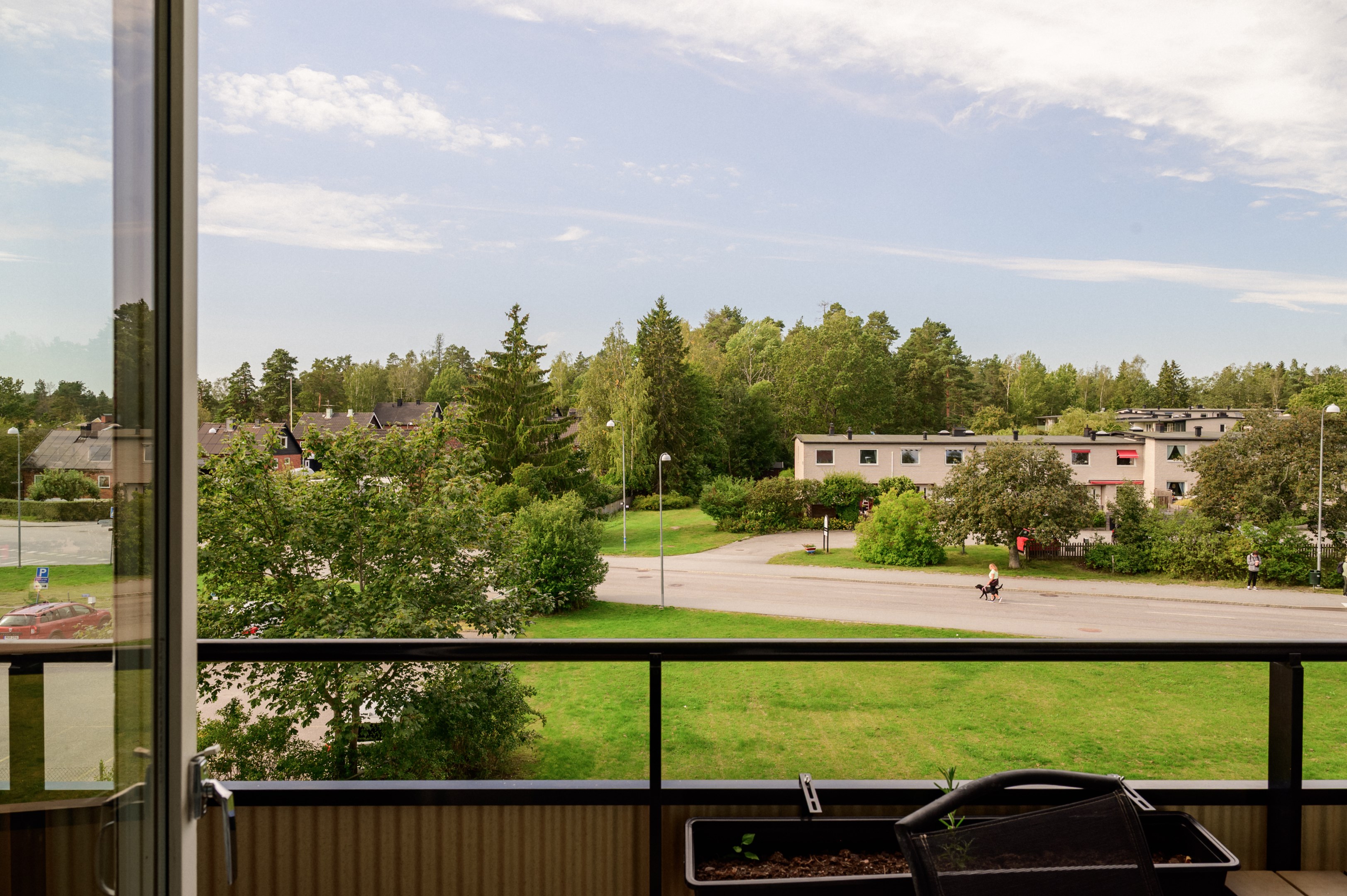 Balkong med fritt västerläge.