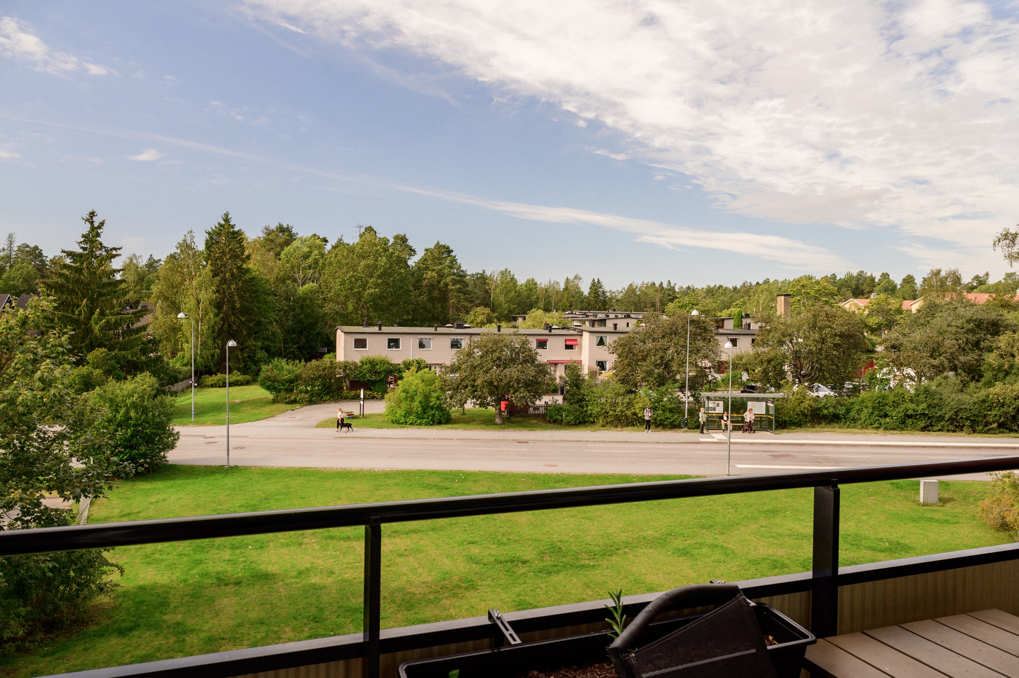 Balkong med fritt västerläge.