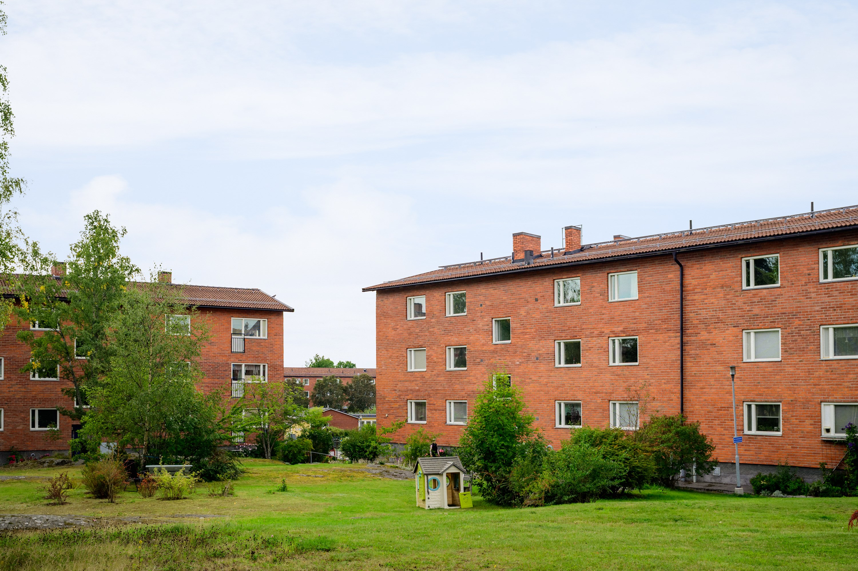 Föreningens lummiga innergård.