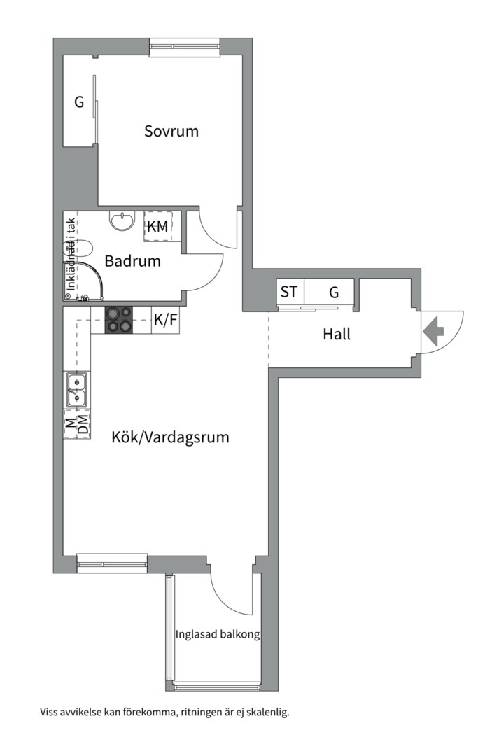 Planlösning från Sållargatan 1, Till salu i Kungsängen, Uppsala
