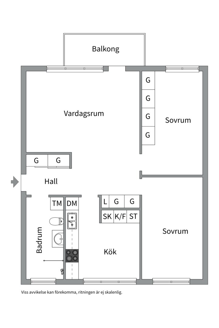 Planlösning från Ljuskärrsvägen 83, Till salu i Ljuskärrsberget - Saltsjöbaden, Nacka