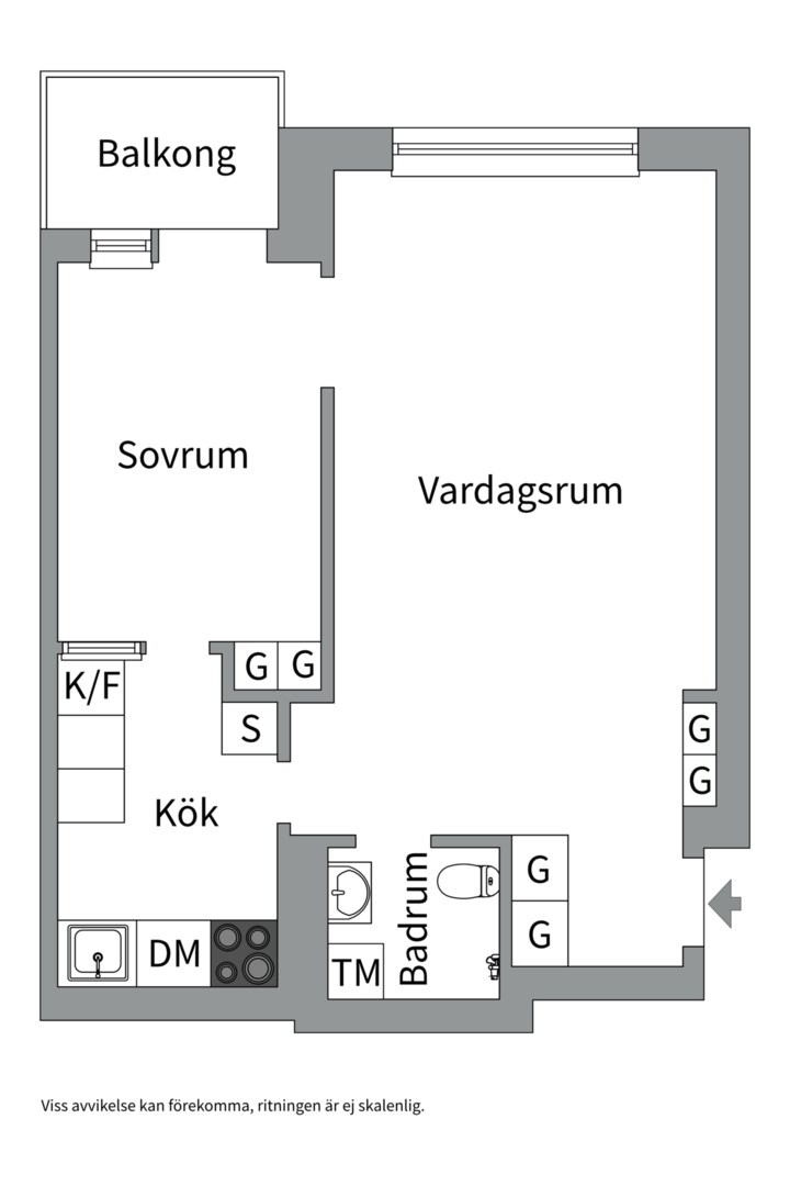 Planlösning från Frödingsvägen 5, Kommande i Kungsholmen - Fredhäll, Stockholm