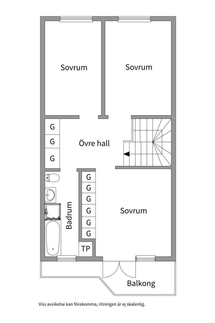 Planlösning från Maria Prästgårdsgata 37, Kommande i Södermalm - Mariatorget, Stockholm