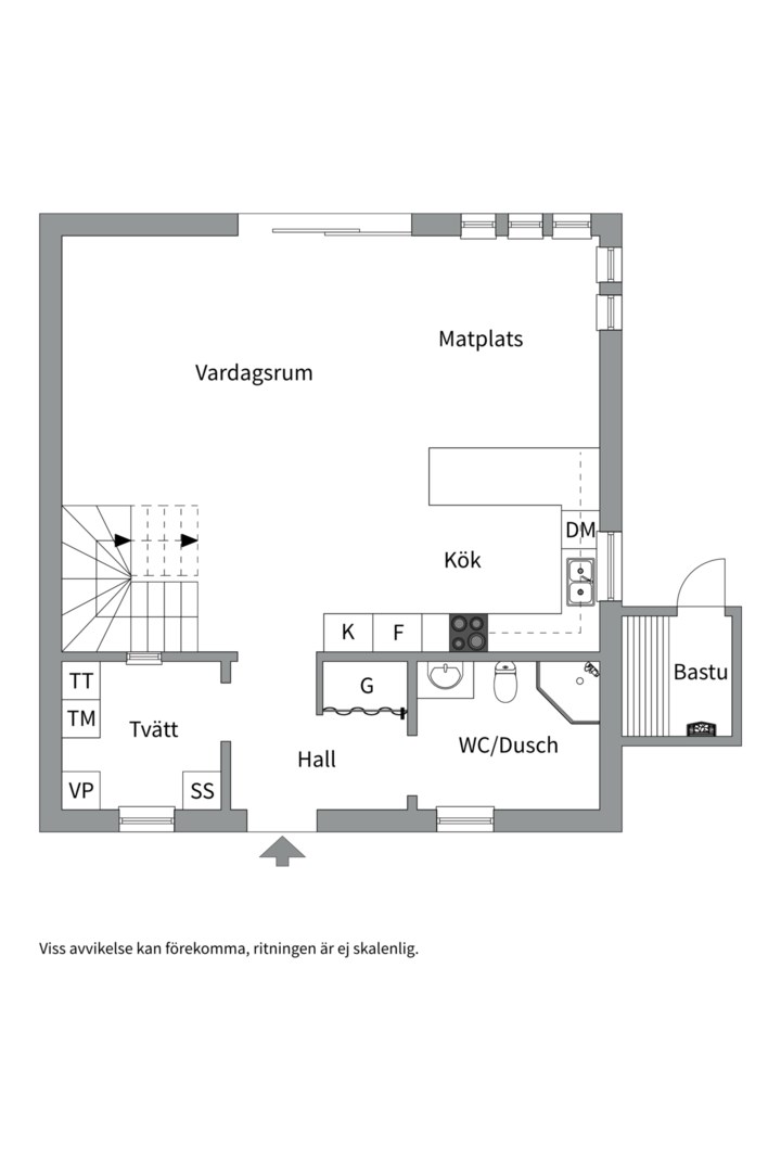 Planlösning från Gnejsvägen 22B, Såld i Saltsjö-Boo, Nacka