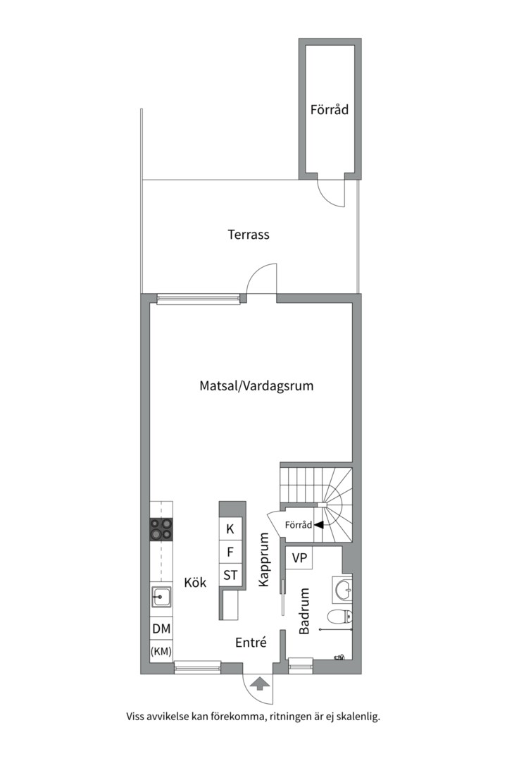 Planlösning från Vitmossvägen 223, Kommande i Lindbacken, Uppsala