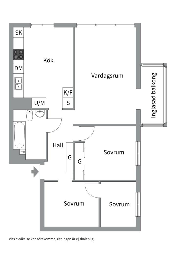 Planlösning från Edinsvägen 8, 7tr, Kommande i Ektorp, Nacka