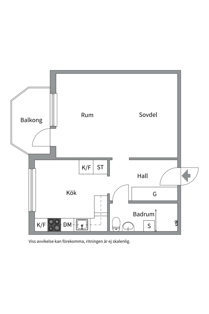 Planlösning från Alphyddevägen 35, 7tr, Till salu i Alphyddan, Nacka