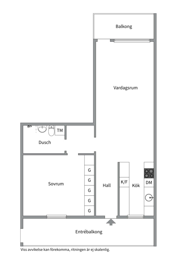 Planlösning från Gräslöksgatan 20, Såld i Årsta, Uppsala