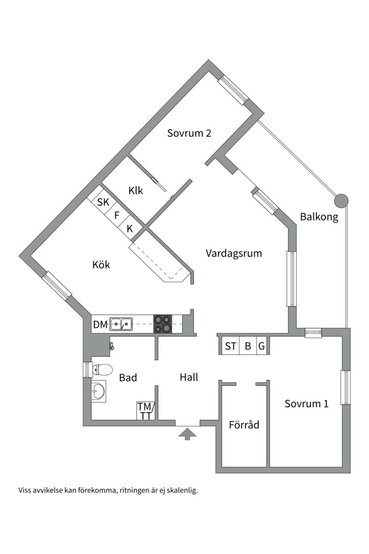 Planlösning från Eksätravägen 142, Till salu i Södra Gottsunda, Uppsala
