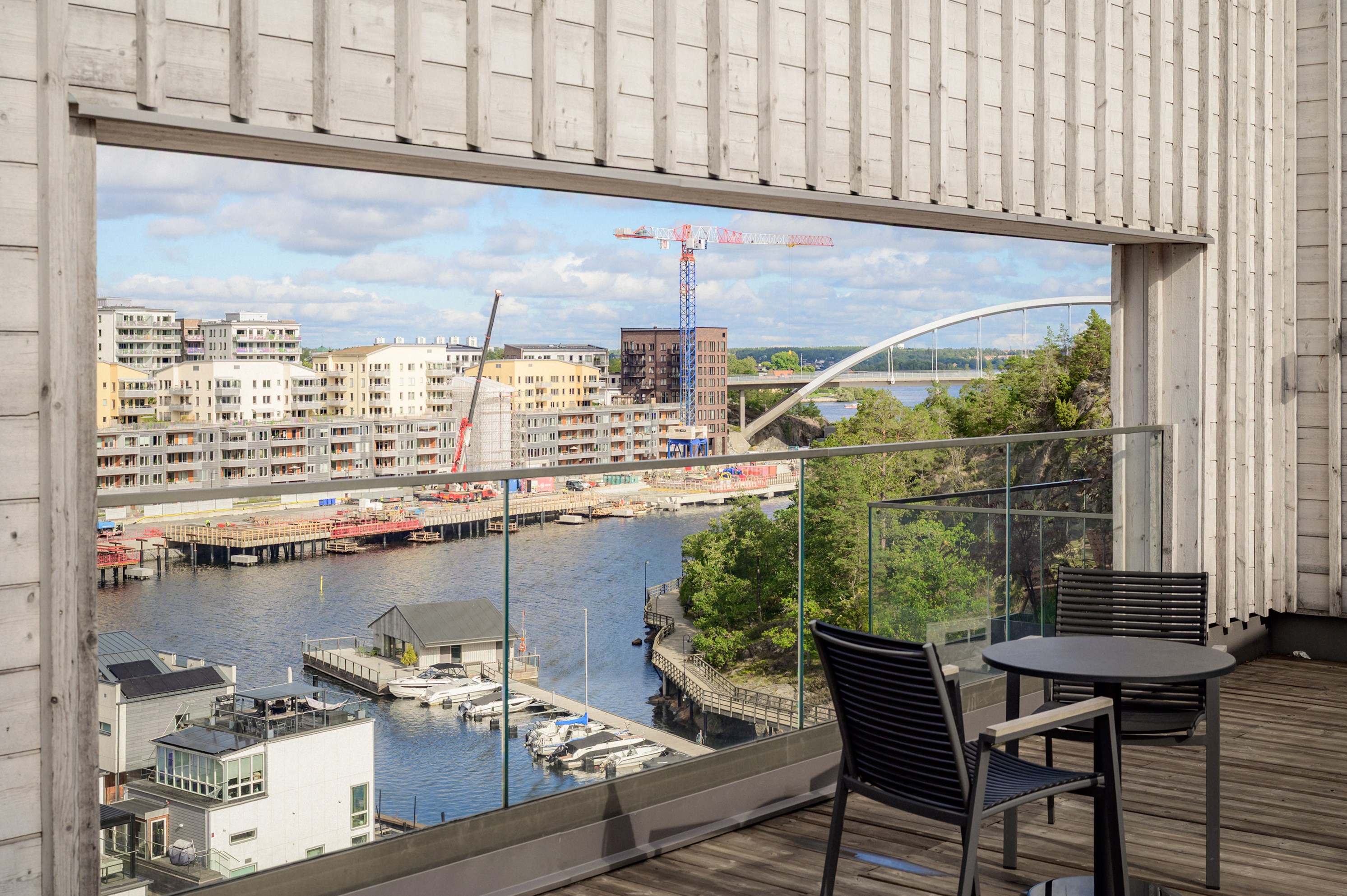 Bostadsbild från Marinstadsvägen 7, Kommande i Marinstaden, Nacka