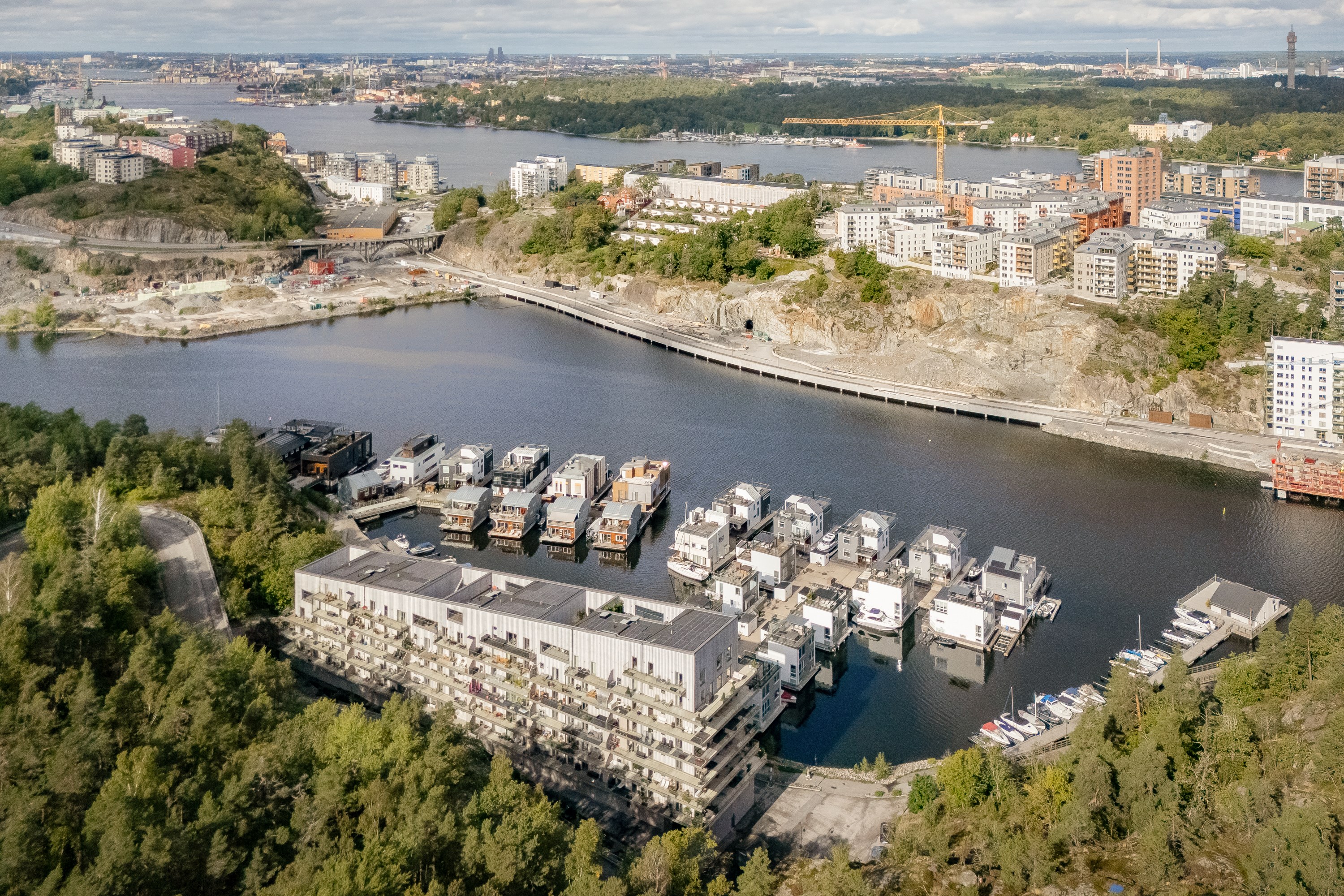 Bostadsbild från Marinstadsvägen 7, Kommande i Marinstaden, Nacka