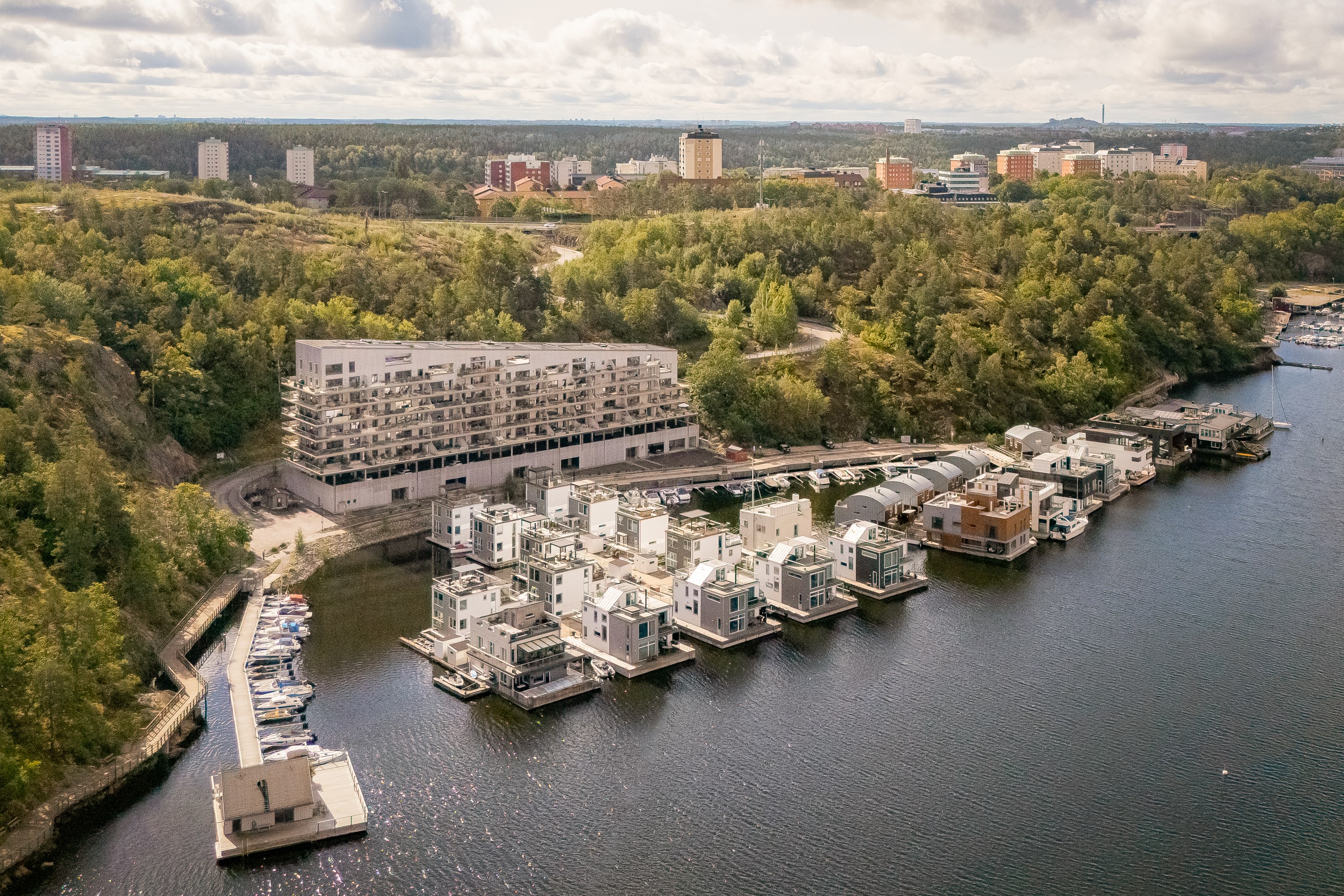 Bostadsbild från Marinstadsvägen 7, Kommande i Marinstaden, Nacka