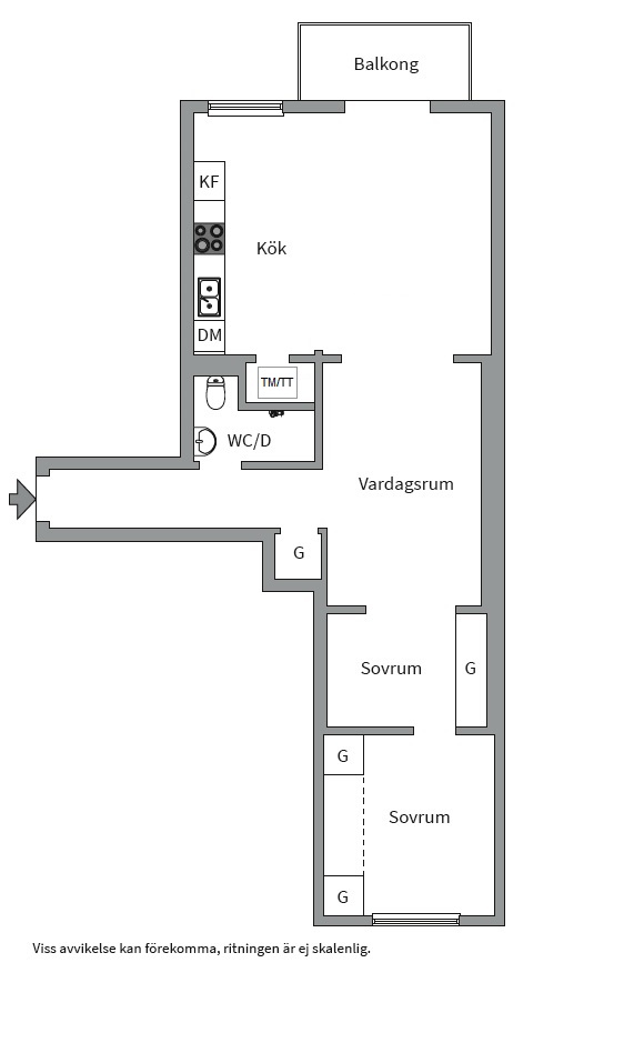 Planlösning från Fredhällsgatan 11, Såld i Kungsholmen - Fredhäll, Stockholm