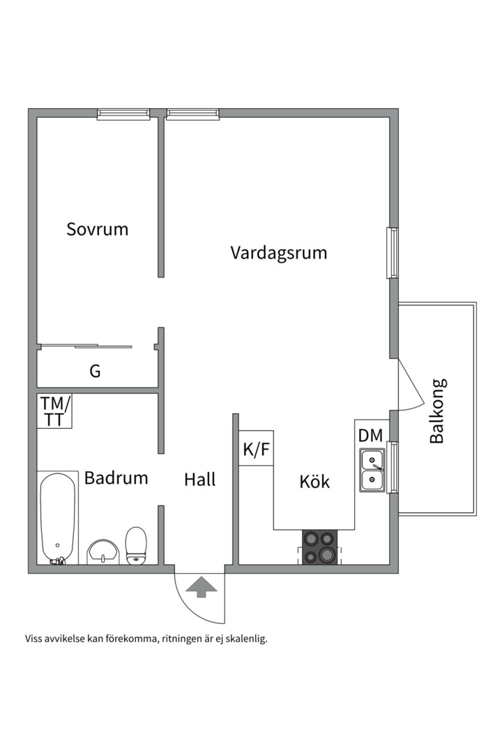 Planlösning från Ormingeringen 27A, Såld i Västra Orminge, Nacka