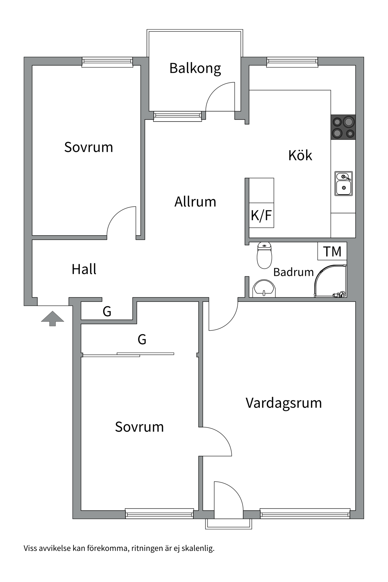 Bostadsbild från Fjärdhundragatan 66, Såld i Tunabackar, Uppsala
