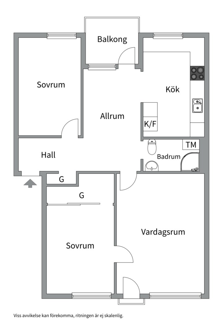 Bostadsbild från Fjärdhundragatan 66, Såld i Tunabackar, Uppsala