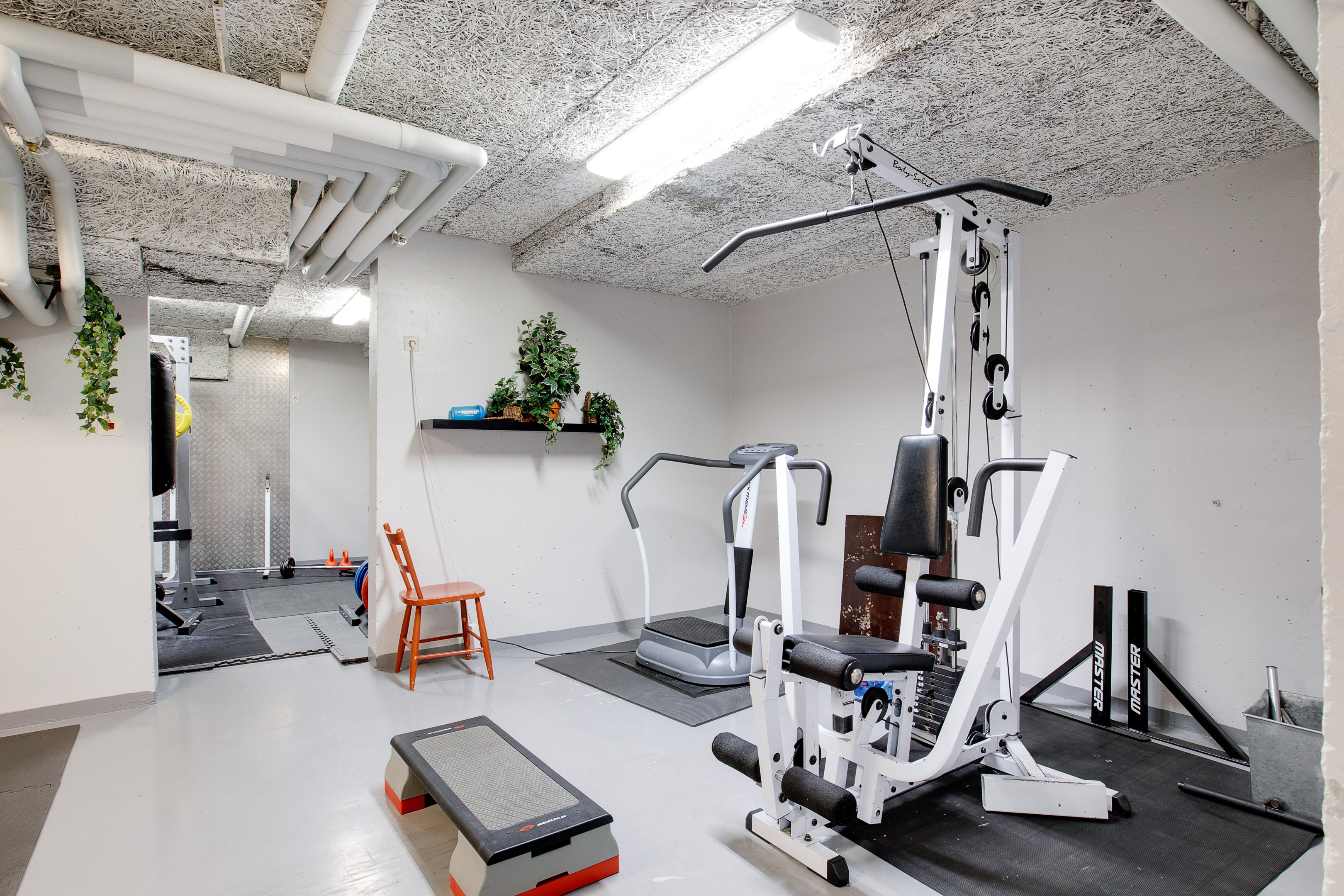 Föreningens gemensamma gym/bastu/solarium