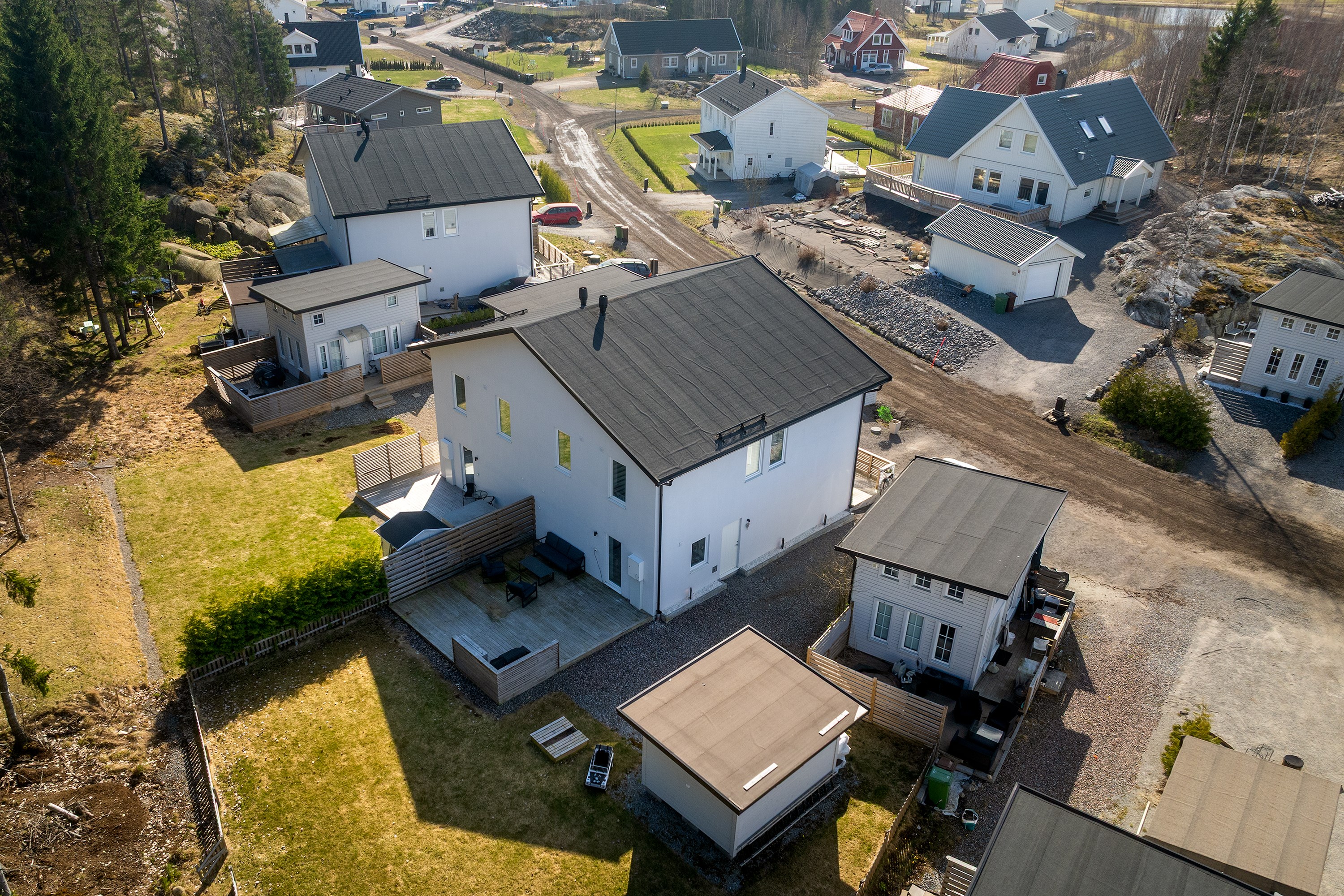 Bostadsbild från Runstens byväg 84, Kommande i Runsten, Haninge