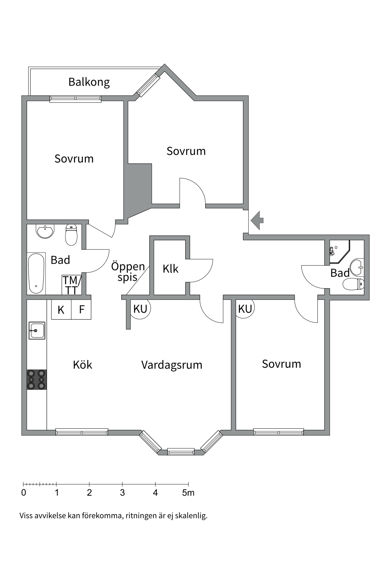 Bostadsbild från Västmannagatan 95, Såld i Vasastan, Stockholm