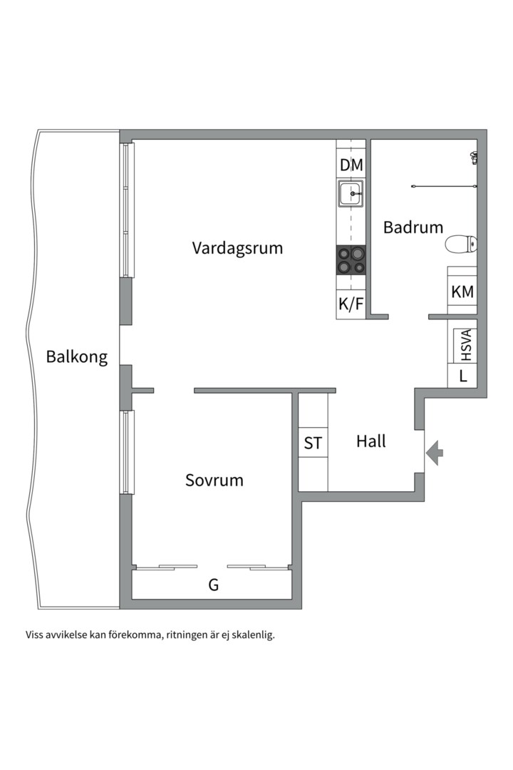 Planlösning från Tändkulevägen 33, 9tr, Såld i Nacka Strand, Nacka