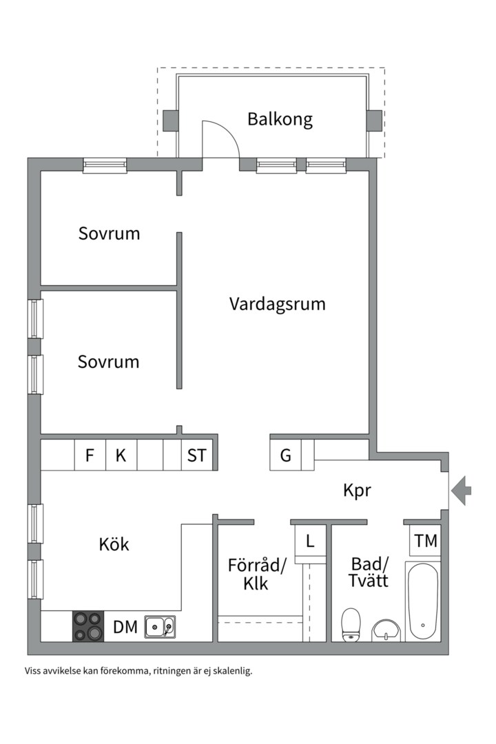 Planlösning från Ornövägen 26, Kommande i Västra Orminge, Nacka