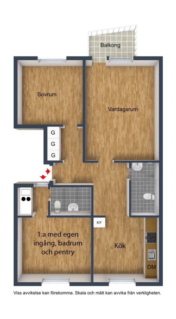 Planlösning från Tullingebergsvägen 11, Kommande i G:a Tullingeberg, Botkyrka