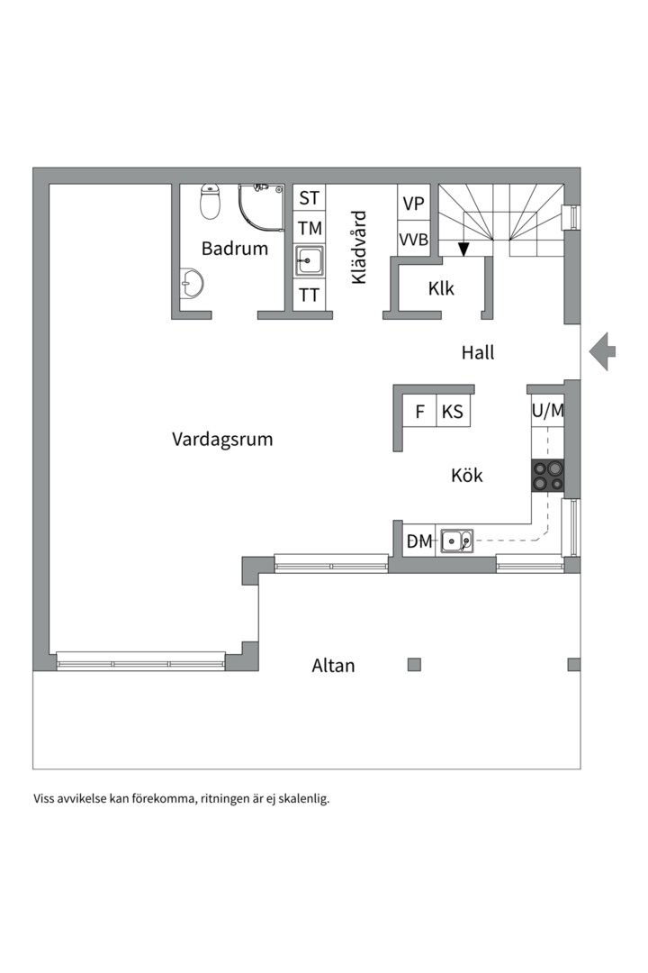 Planlösning från Eriksviksvägen 1B, Kommande i Eriksvik, Nacka