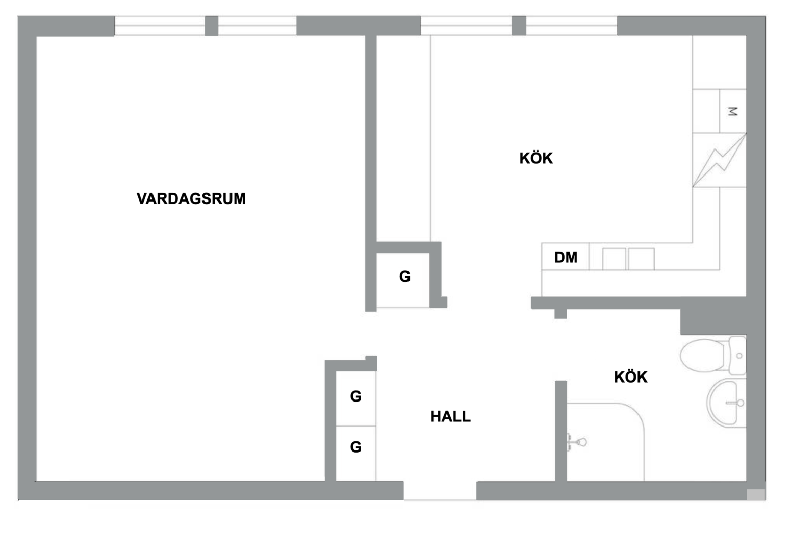 Planlösning från Henriksdalsringen 111, Till salu i Henriksdalsberget, Nacka