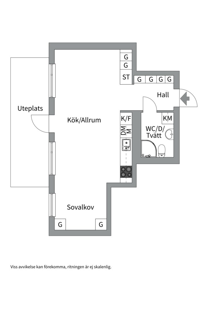 Bostadsbild från Råbyvägen 86, Till salu i Kapellgärdet, Uppsala