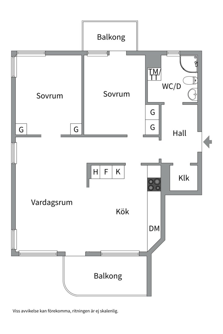 Planlösning från Stålgatan 46, Till salu i Slavsta, Uppsala
