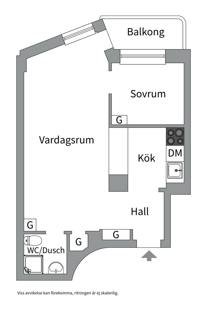 Planlösning från Sysslomansgatan 26, Kommande i Kungsholmen - Nedre Kungsholmen, Stockholm