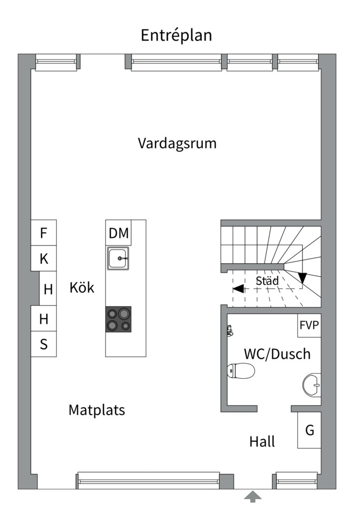 Planlösning från Böljemolnsvägen 53, Till salu i Fullerö, Uppsala