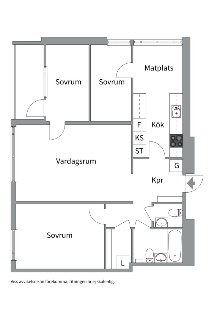 Bostadsbild från Släggkastargatan 11, Såld i Rönnby, Västerås
