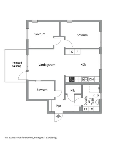 Planlösning från Rekordvägen 10, Såld i Gustavsberg - Farstadal, Värmdö