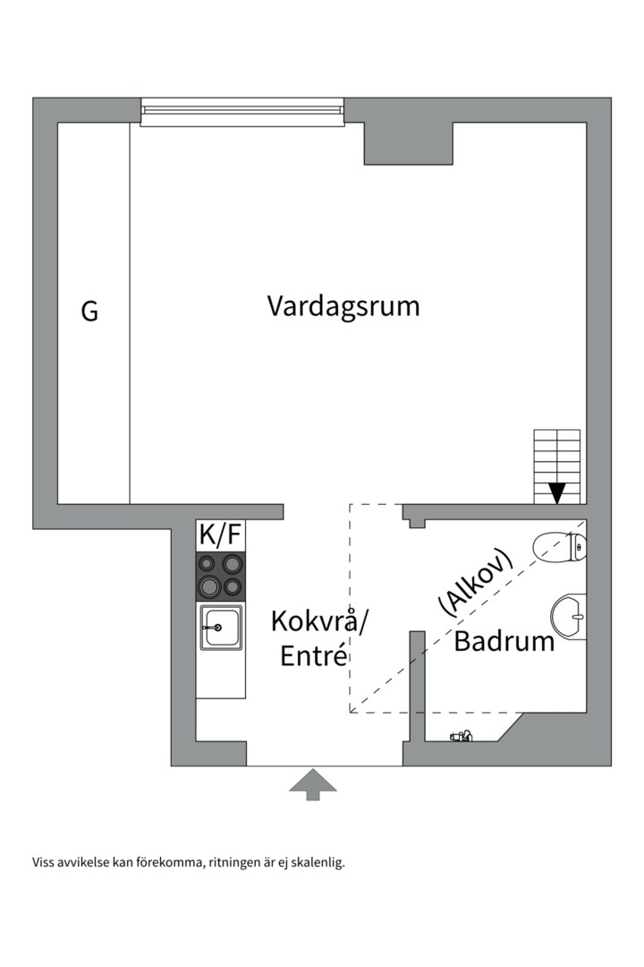 Planlösning från Upplandsgatan 11, Såld i Vasastan, Stockholm