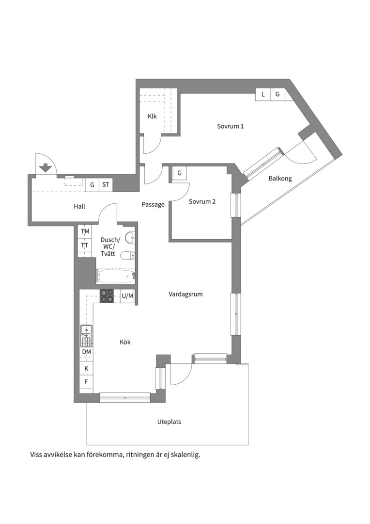 Planlösning från Tollareslingan 22, 1 tr, Kommande i Tollare, Nacka